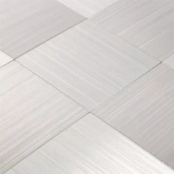 Alternative view of Mosaikfliesen Metall Selbstklebend Mikros Silber Quadrat 100