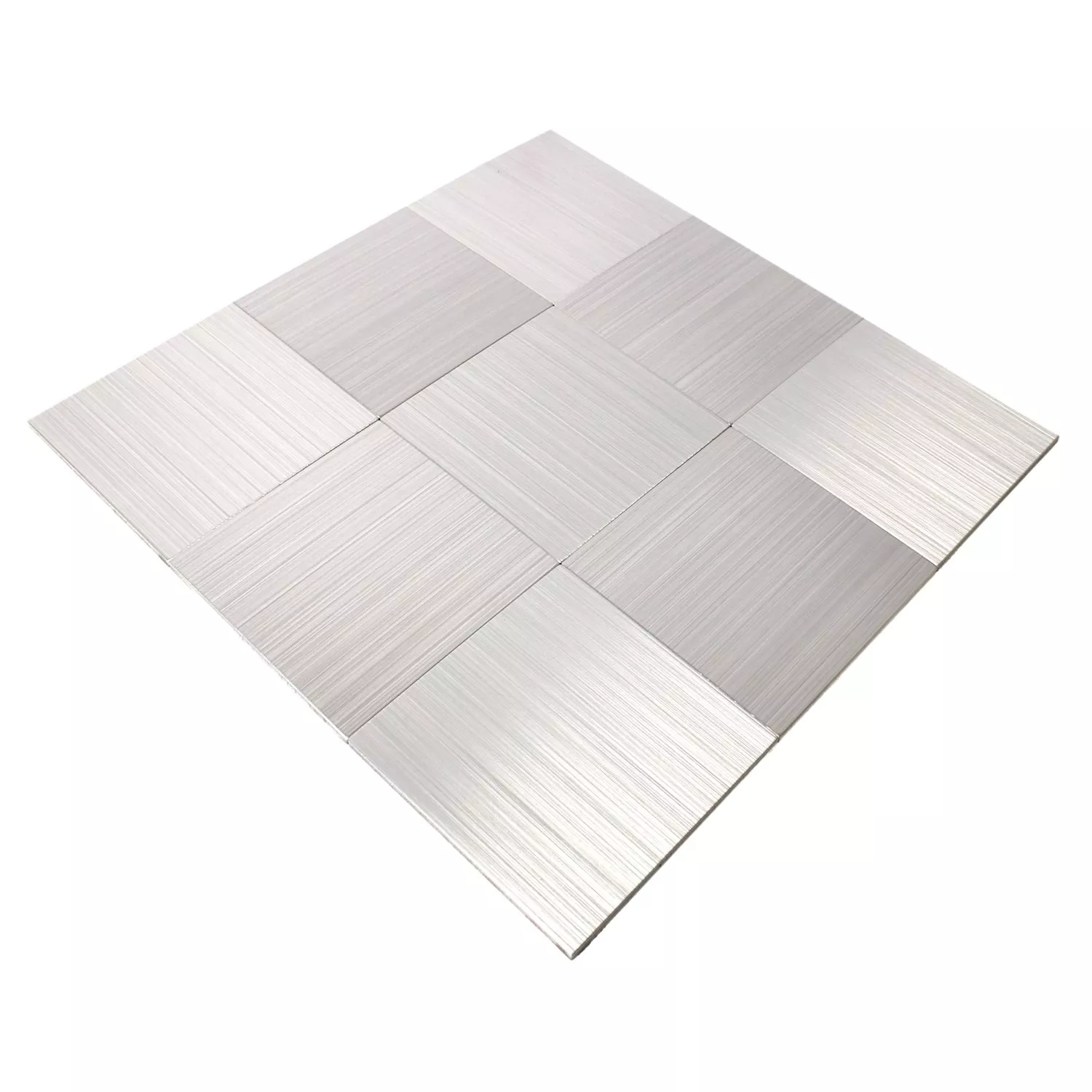 Mosaikfliesen Metall Selbstklebend Mikros Silber Quadrat 100 5 Mosaikfliesen Metall Selbstklebend Mikros Silber Quadrat 100 – Bild 3