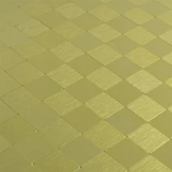 Alternative view of Mosaikfliesen Metall Selbstklebend Vryburg Gold Quadrat 23