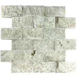 Mosaikfliesen Naturstein 3D Sumba Silver Brick -Mosafil Shop mosaikfliesen naturstein 3d sumba silver brick 2 13