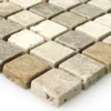 Mosaikfliesen Naturstein Braun Beige Rot -Mosafil Shop mosaikfliesen naturstein braun beige rot 1 44