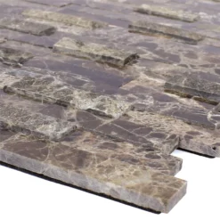 Mosaikfliesen Naturstein Coronel Selbstklebend Emperador