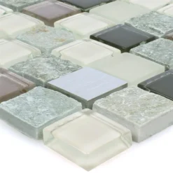 Mosaikfliesen Naturstein Glas Metall Mix Altona