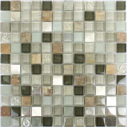 Mosaikfliesen Naturstein Glas Metall Mix Lockhart -Mosafil Shop mosaikfliesen naturstein glas metall mix lockhart 4 60