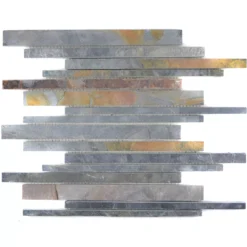 Mosaikfliesen Naturstein Lyra Schiefer Rustik