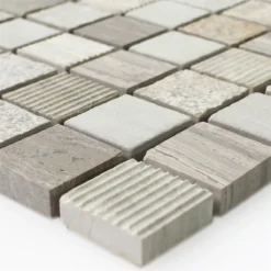 Mosaikfliesen Naturstein Macciato Beige Braun