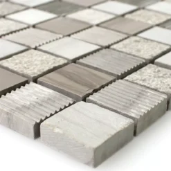 Mosaikfliesen Naturstein Mocca Braun