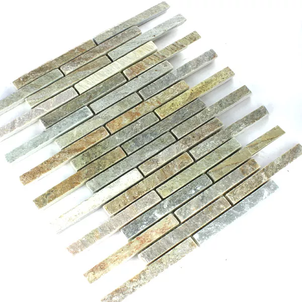 Mosaikfliesen Naturstein Quarzit Beige Mix Sticks 5 Mosaikfliesen Naturstein Quarzit Beige Mix Sticks – Bild 3