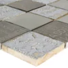Mosaikfliesen Nazca Naturstein Aluminium Mix Braun Silber -Mosafil Shop mosaikfliesen nazca naturstein aluminium mix braun silber 1 4