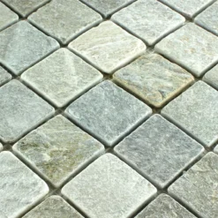 Alternative view of Mosaikfliesen Quarzit Beige Grau 48x48mm