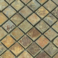 Alternative view of Mosaikfliesen Quarzit Naturstein Multi Color Bunt Mix