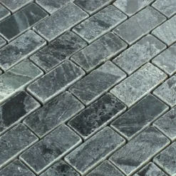 Alternative view of Mosaikfliesen Quarzit Naturstein Poliert 25x50x10mm
