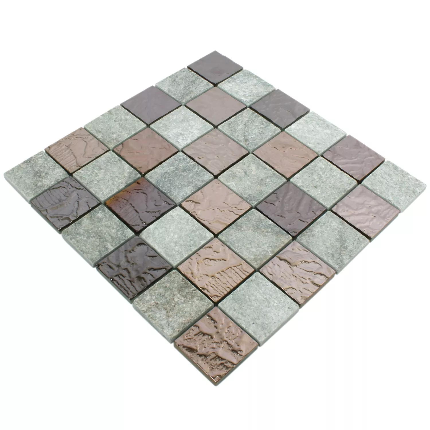 Mosaikfliesen Sheldrake Grau Kupfer 5 Mosaikfliesen Sheldrake Grau Kupfer – Bild 3