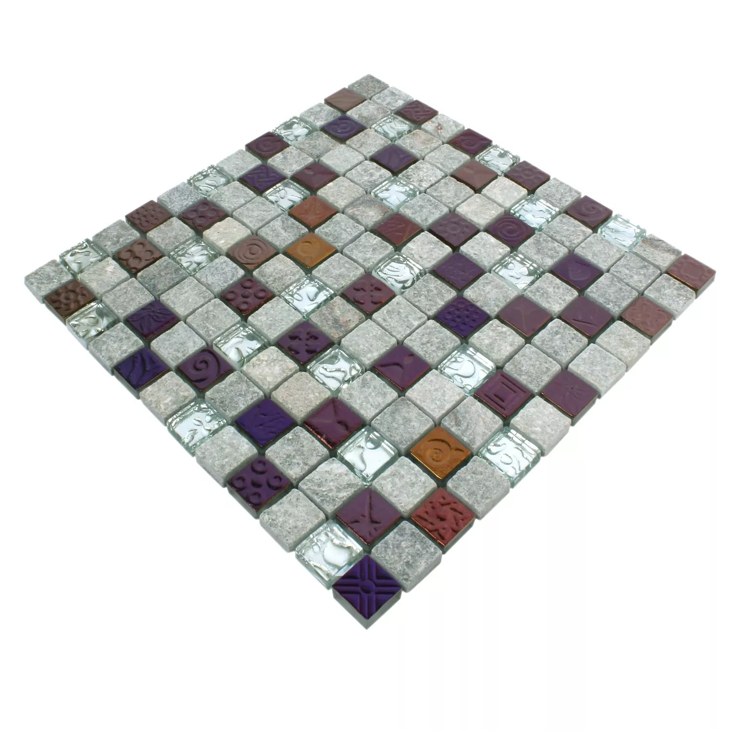 Mosaikfliesen Sheldrake Grau Silber 5 Mosaikfliesen Sheldrake Grau Silber – Bild 3