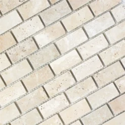 Mosaikfliesen Travertin Barga Beige Brick -Mosafil Shop mosaikfliesen travertin barga beige brick 2 55