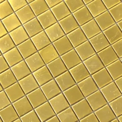 Alternative view of Mosaikfliesen Trend-Vi Glas Blatt Gold 24 Karat 1x1cm