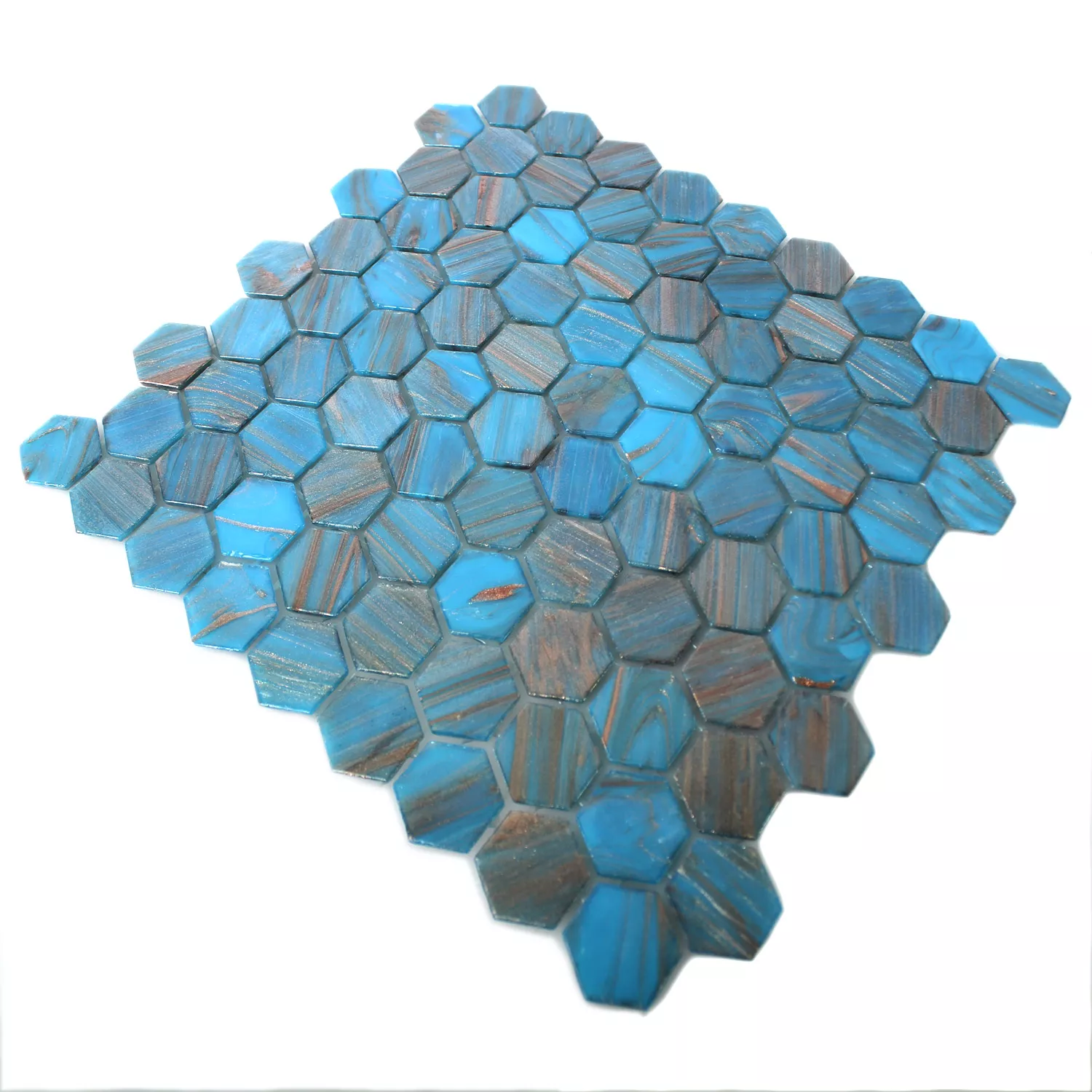 Mosaikfliesen Trend-Vi Glas Hexagonal 242 5 Mosaikfliesen Trend-Vi Glas Hexagonal 242 – Bild 3
