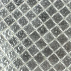 Alternative view of Mosaikfliesen Trend-Vi Glas Weiss Gold 24 Karat Gewellt 2x2cm