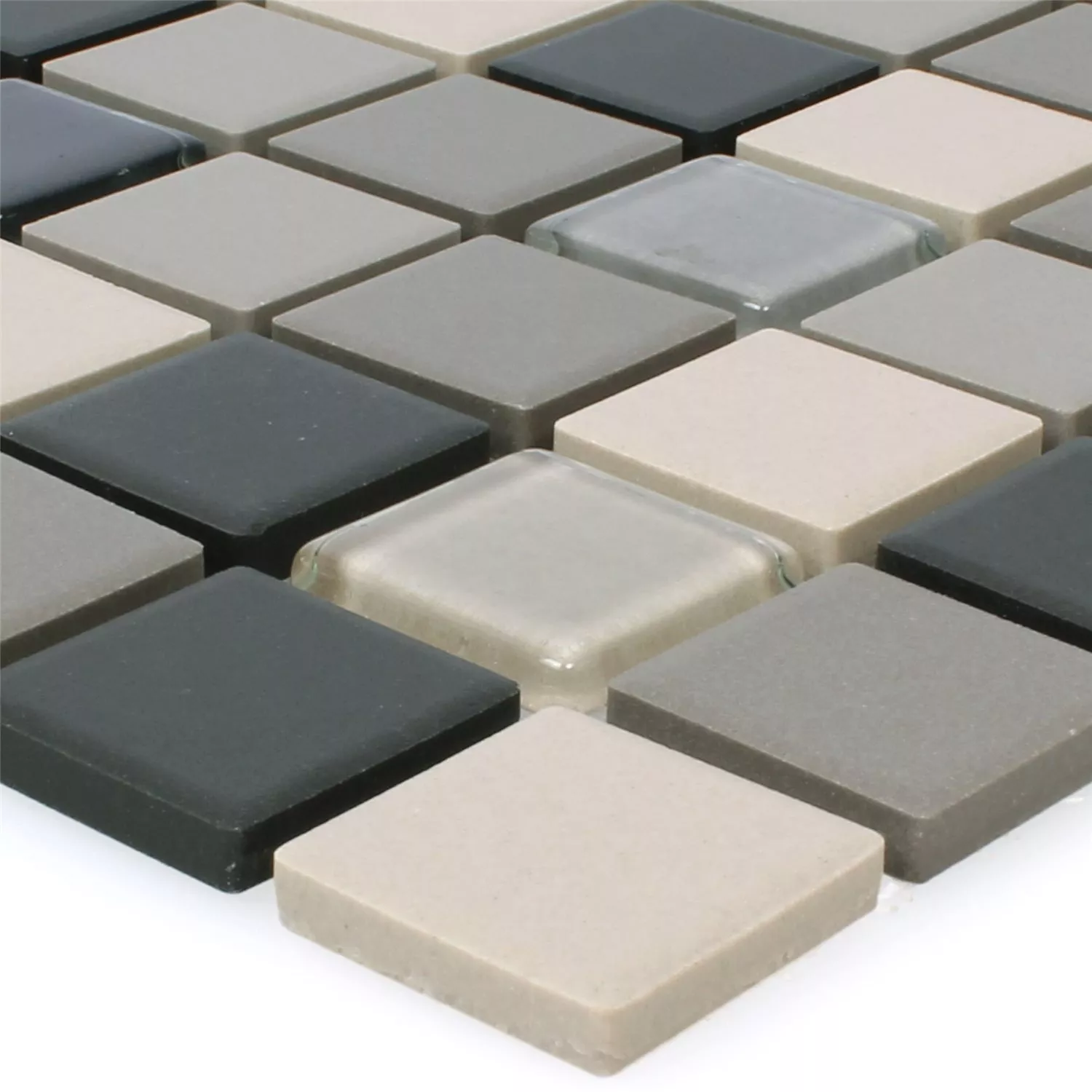 Mosaikfliesen Unglasiert Garden Beige Mix Quadrat 3 Mosaikfliesen Unglasiert Garden Beige Mix Quadrat