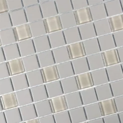 Alternative view of Mosaikfliesen Unglasiert Garden Hellgrau Quadrat