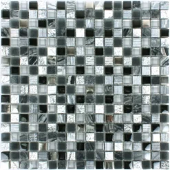 Mosaikfliesen Venzona Schwarz Silber -Mosafil Shop mosaikfliesen venzona schwarz silber 4 74