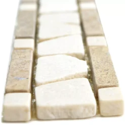 Naturstein Fliesenbordüre Vimeiro Chocolate Cremarfil