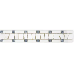 Naturstein Fliesenbordüre Vimeiro Weiß Schwarz 7 Naturstein Fliesenbordüre Vimeiro Weiß Schwarz -Mosafil Shop naturstein fliesenborduere vimeiro weiss schwarz 3 76