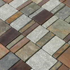 Alternative view of Naturstein Kupfer Mosaik Metall Mix