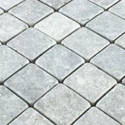 Alternative view of Naturstein Marmor Mosaik Zaria Hellgrau
