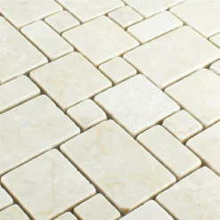 Alternative view of Naturstein Marmor Mosaikfliesen Kilkenny Cream