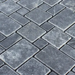Alternative view of Naturstein Marmor Mosaikfliesen Kilkenny Schwarz