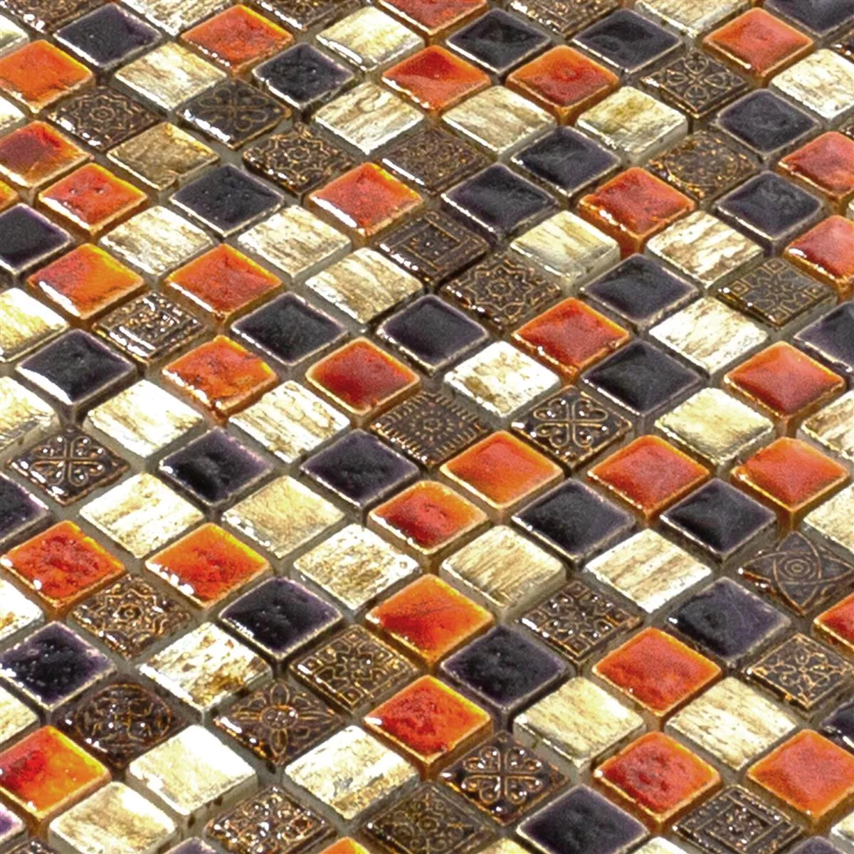 Naturstein Mosaikfliesen Toskana Rot Kupfer Mix 4 Naturstein Mosaikfliesen Toskana Rot Kupfer Mix – Bild 2