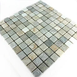 Naturstein Quarzit Mosaik Fliesen Beige Grau 22x22mm 8 Naturstein Quarzit Mosaik Fliesen Beige Grau 22x22mm -Mosafil Shop naturstein quarzit mosaik fliesen beige grau 22x22mm 3 85