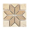 Naturstein Rosone Baton Braun Beige 10x10cm 2 Naturstein Rosone Baton Braun Beige 10x10cm -Mosafil Shop naturstein rosone baton braun beige 10x10cm 1 87