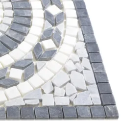 Naturstein Rosone Frisco Schwarz Weiß Grau 61x61cm 9 Naturstein Rosone Frisco Schwarz Weiß Grau 61x61cm -Mosafil Shop naturstein rosone frisco schwarz weiss grau 61x61cm 4 40
