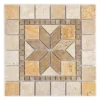 Naturstein Rosone Volney Beige Braun Gold 30x30cm 2 Naturstein Rosone Volney Beige Braun Gold 30x30cm -Mosafil Shop naturstein rosone volney beige braun gold 30x30cm 1 69