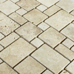 Alternative view of Naturstein Travertin Mosaikfliesen LaGrange Beige