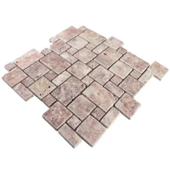 Naturstein Travertin Mosaikfliesen LaGrange Rot -Mosafil Shop naturstein travertin mosaikfliesen lagrange rot 3 48