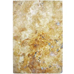 Natursteinfliesen Travertin Castello Gold 40,6x61cm