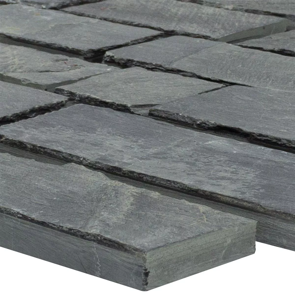 Schiefer Naturstein Mosaik Fliesen Timberbrook Anthrazit 3 Schiefer Naturstein Mosaik Fliesen Timberbrook Anthrazit