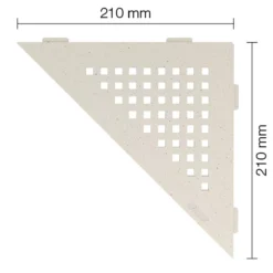 Alternative view of Wandablage Duschablage Schlüter Dreieck 21x21cm Square Elfenbein