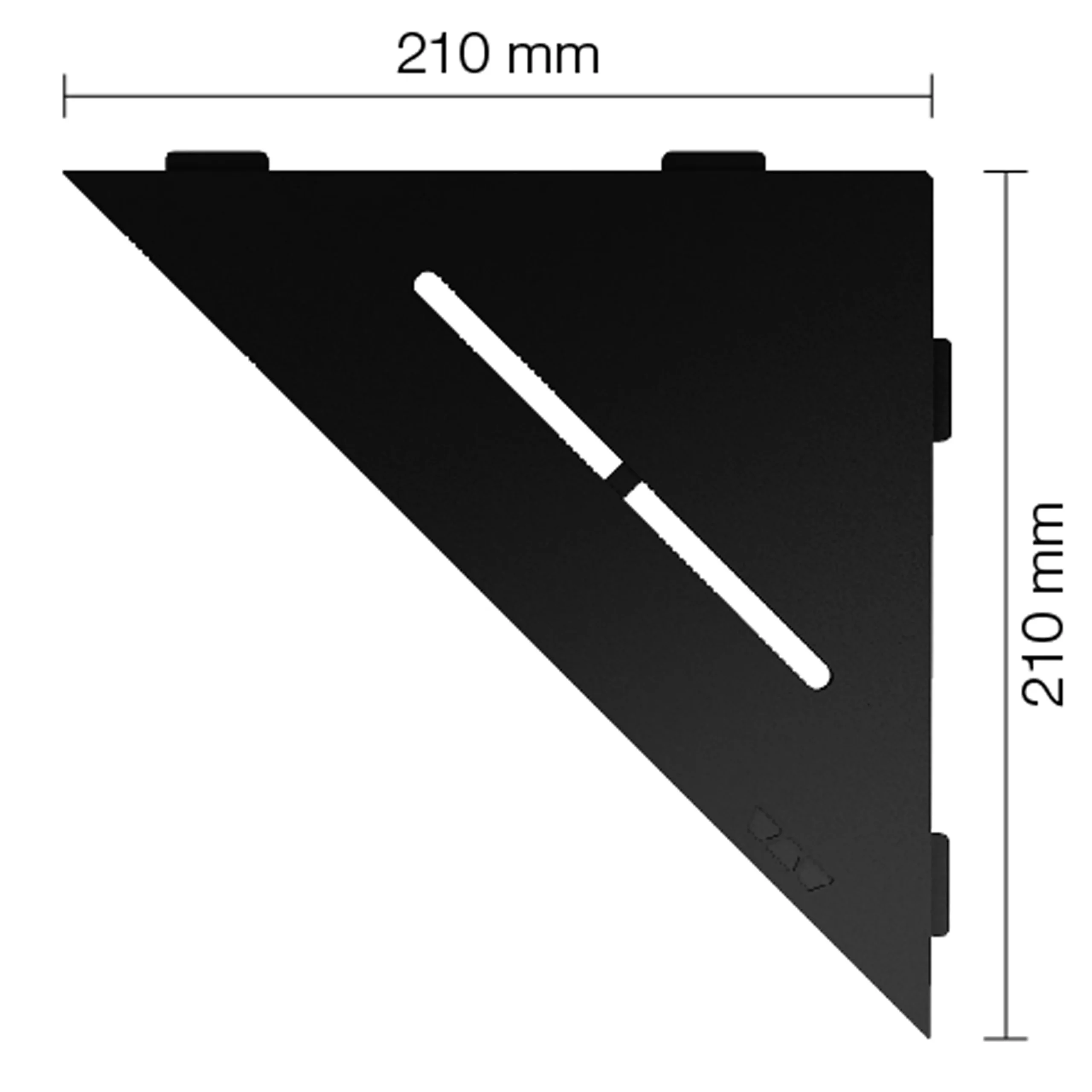 Duschablage Wandablage Schlüter Dreieck 21x21cm Pure Graphitschwarz 4 Duschablage Wandablage Schlüter Dreieck 21x21cm Pure Graphitschwarz – Bild 2