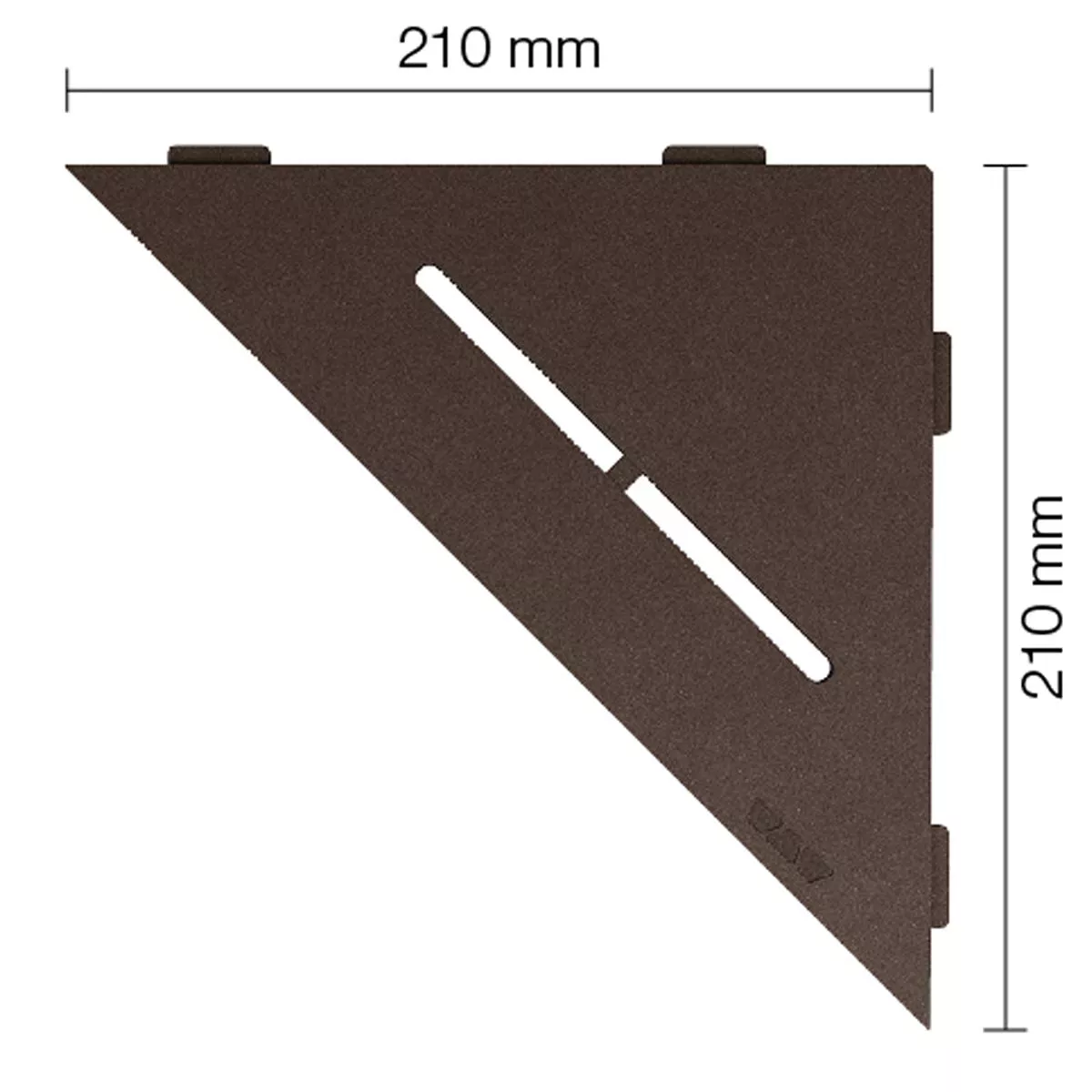 Duschablage Wandablage Schlüter Dreieck 21x21cm Pure Bronze 4 Duschablage Wandablage Schlüter Dreieck 21x21cm Pure Bronze – Bild 2