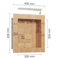 Schlüter NLT-BR Nischen Set RGB LED-Beleuchtung Steuerbar 30,5x30,5x0,89 Cm
