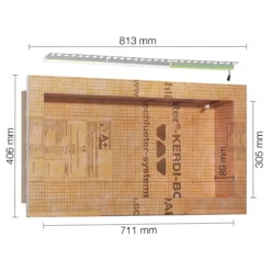 Schlüter Kerdi Board NLT Nischen Set LED-Beleuchtung Warmweiß 71,1x30,5x0,89 Cm