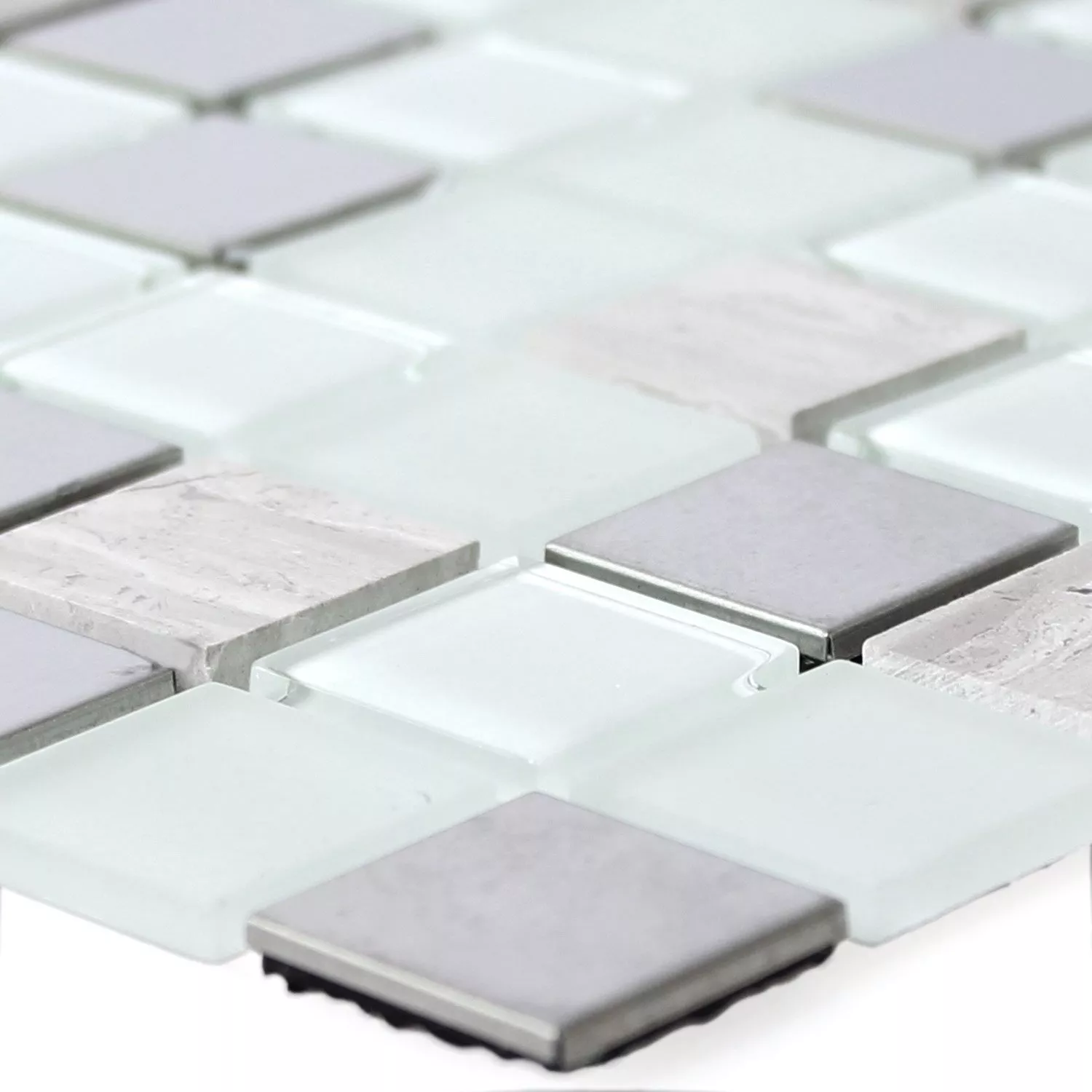 Selbstklebende Metall Stein Mosaikfliesen Glas Weiss 3 Selbstklebende Metall Stein Mosaikfliesen Glas Weiss