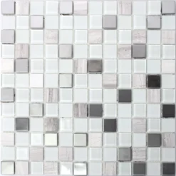 Selbstklebende Metall Stein Mosaikfliesen Glas Weiss 9 Selbstklebende Metall Stein Mosaikfliesen Glas Weiss -Mosafil Shop selbstklebende metall stein mosaikfliesen glas weiss 4 95