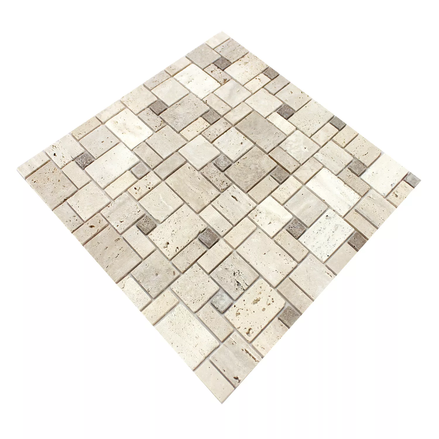Selbstklebende Travertin Naturstein Mosaik Beige 5 Selbstklebende Travertin Naturstein Mosaik Beige – Bild 3