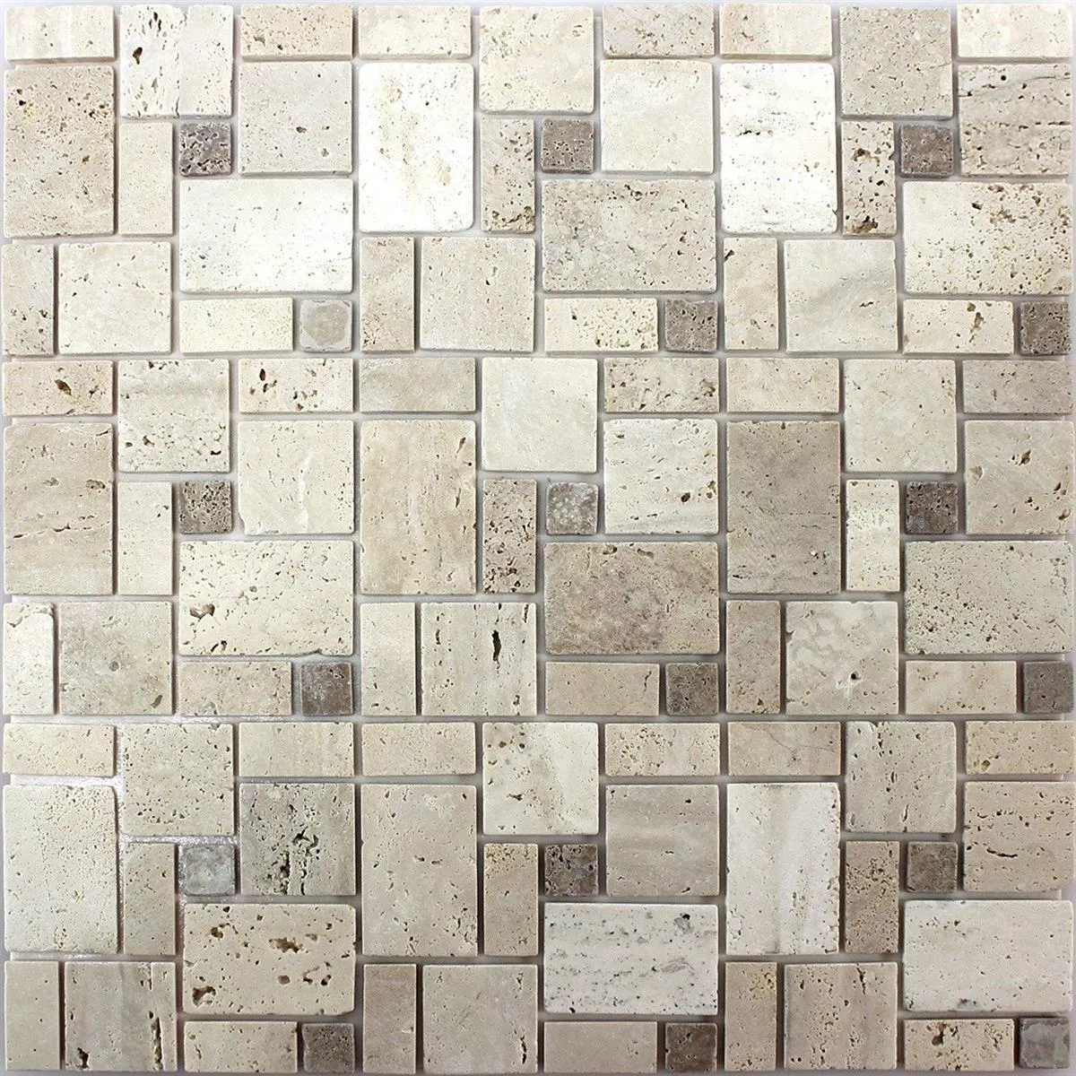 Selbstklebende Travertin Naturstein Mosaik Beige 6 Selbstklebende Travertin Naturstein Mosaik Beige – Bild 4