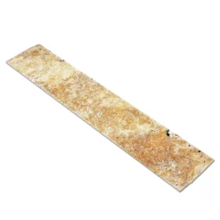 Alternative view of Sockelleiste Travertin Natursteinfliesen Castello Gold